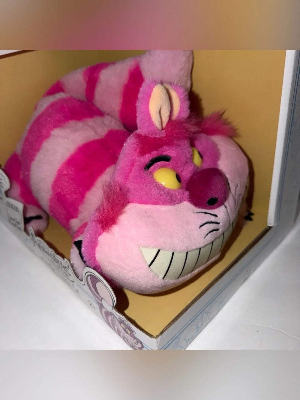 Disney Store Cheshire Cat Interactive Talking Plush Animator Collection Glow New